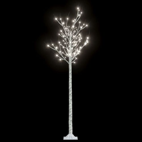 Коледно дърво 200 LED 1,8 м студено бяло върба закрито/открито