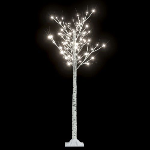 Коледно дърво 156 LED 1,5 м студено бяло върба закрито/открито