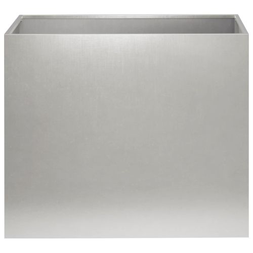 Градинска саксия Сребристо 50 x 40 x 50 см Неръждаема стомана