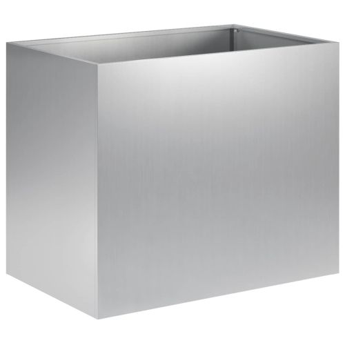 Градинска саксия 2 бр. Сребристо 50 x 40 x 50 см