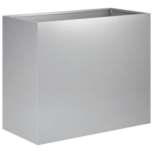 Градинска саксия 2 бр. Сребристо 60 x 30 x 40 см
