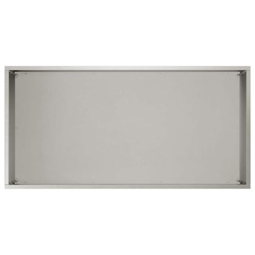 Градинска саксия 2 бр. Сребристо 60 x 30 x 50 см