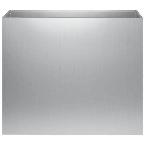 Градинска саксия Сребристо 60 x 30 x 50 см Поцинкована стомана