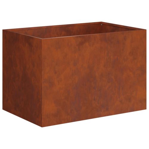 Градинска саксия Ръждясало 60 x 40 x 40 см Кортенова стомана