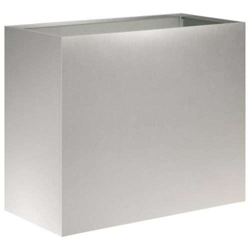 Градинска саксия Сребристо 60 x 30 x 40 см Неръждаема стомана
