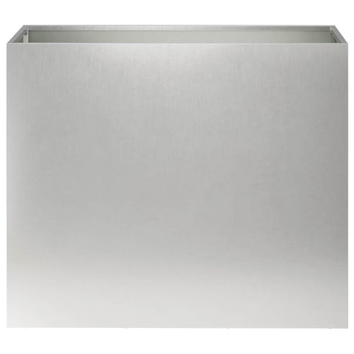 Градинска саксия Сребристо 60 x 30 x 40 см Неръждаема стомана