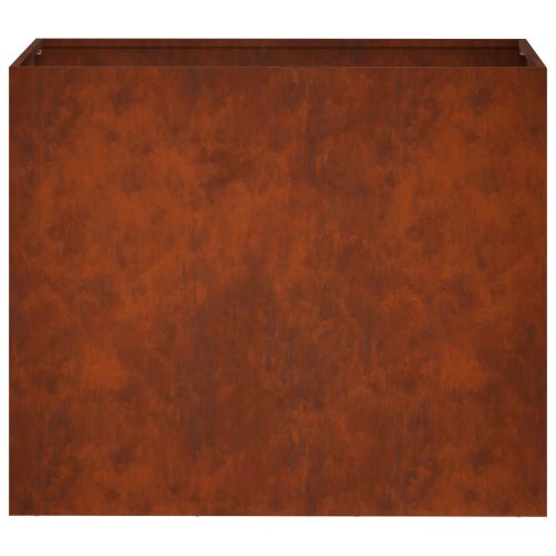 Градинска саксия 2 бр. Ръждясало 60 x 30 x 40 см
