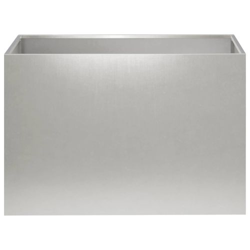 Градинска саксия Сребристо 60 x 40 x 40 см Неръждаема стомана
