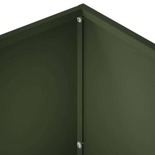 Градинска саксия 2 бр. Маслиненозелено 60 x 30 x 50 см
