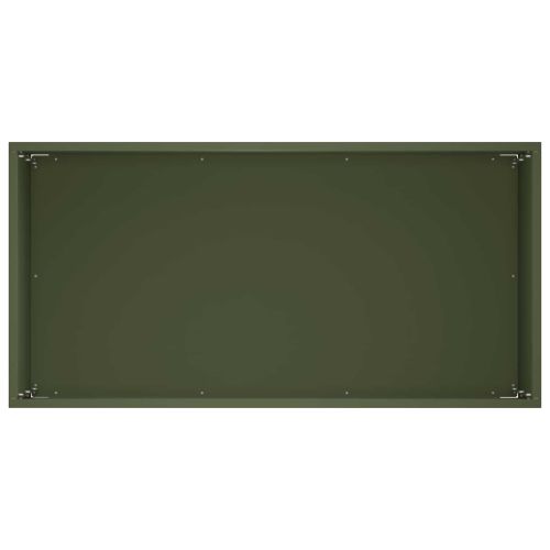 Градинска саксия 2 бр. Маслиненозелено 60 x 30 x 50 см