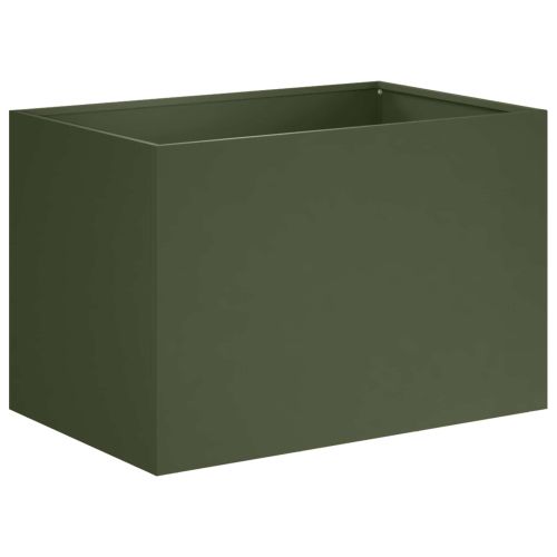 Градинска саксия 2 бр. Маслиненозелено 60 x 40 x 40 см