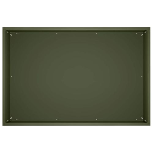 Градинска саксия 2 бр. Маслиненозелено 60 x 40 x 40 см
