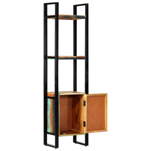 Етажерка за книги, 45x30x171 см, регенерирано дърво масив
