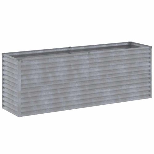Повдигната градинска леха 196x50x69 см, кортенова стомана