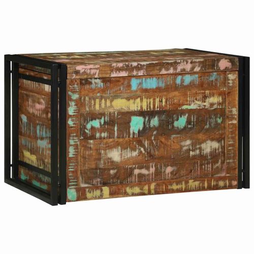 Кутия за съхранение 80 x 50 x 50 см регенерирано дърво
