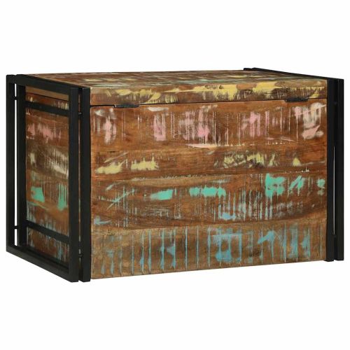 Кутия за съхранение 80 x 50 x 50 см регенерирано дърво