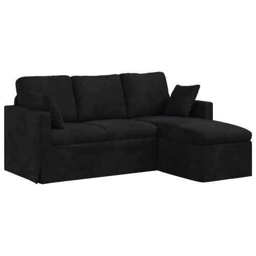 Диван Черно 178 x 134 x 80 см Кадифе