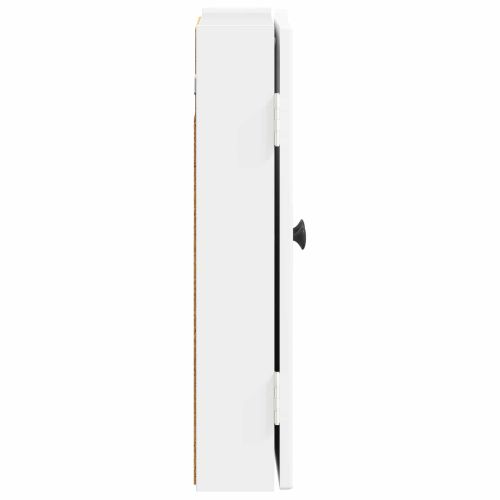 Кабинет за дартборд EDE Бял гланц 52,5 x 10,5 x 53,5 см