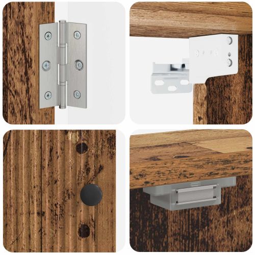 Кабинет за дартборд EDE Старо дърво 52,5 x 10,5 x 53,5 см