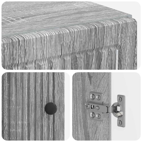 Тоалетна Шкаф EDE Сив Сонома 66 x 25,5 x 190 см