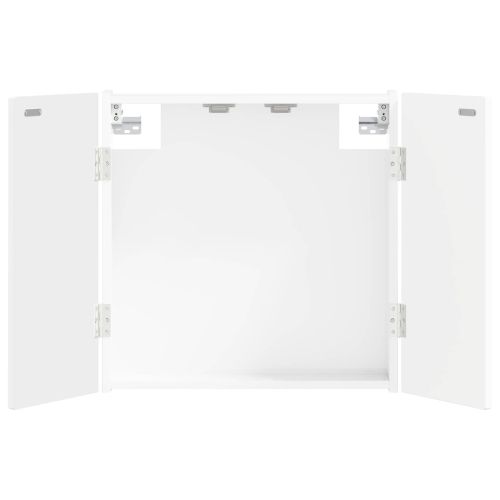 Кабинет за дартборд ALKMAAR Бял гланц 52,5 x 10,5 x 53,5 см