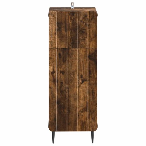 Шкаф за баня ZWOLLE Опушен дъб 30 x 31 x 79,5 см