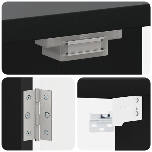Кабинет за дартборд ZWOLLE Черно 52,5 x 10,5 x 57,5 см