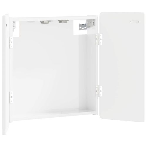 Кабинет за дартборд ZWOLLE Бял гланц 52,5 x 10,5 x 57,5 см