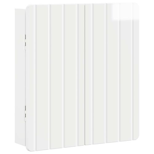 Кабинет за дартборд ZWOLLE Бял гланц 52,5 x 10,5 x 57,5 см
