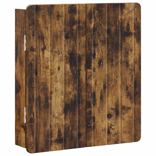 Кабинет за дартборд ZWOLLE Опушен дъб 52,5 x 10,5 x 57,5 см