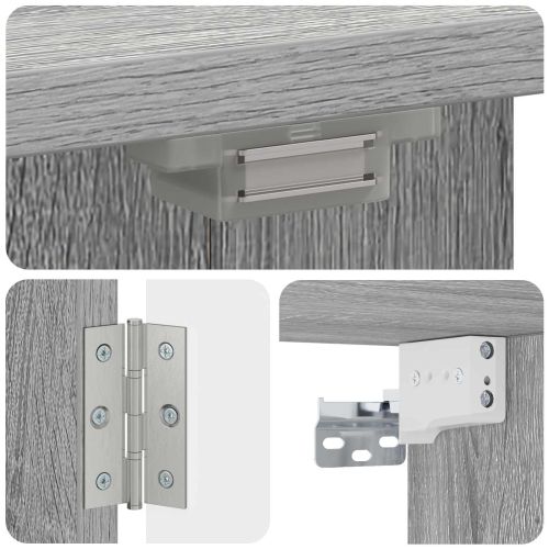 Кабинет за дартборд ZWOLLE Сив Сонома 52,5 x 10,5 x 57,5 см