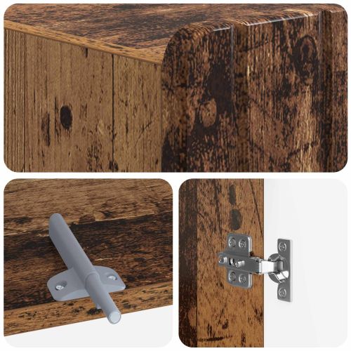 Тоалетна Шкаф ZWOLLE Старо дърво 66 x 25,5 x 190 см