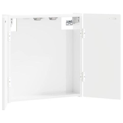 Кабинет за дартборд ARNHEM Бял гланц 52,5 x 10,5 x 53,5 см