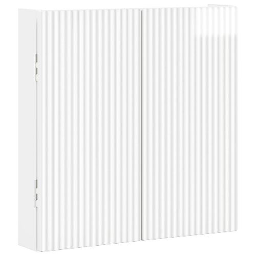 Кабинет за дартборд ARNHEM Бял гланц 52,5 x 10,5 x 53,5 см