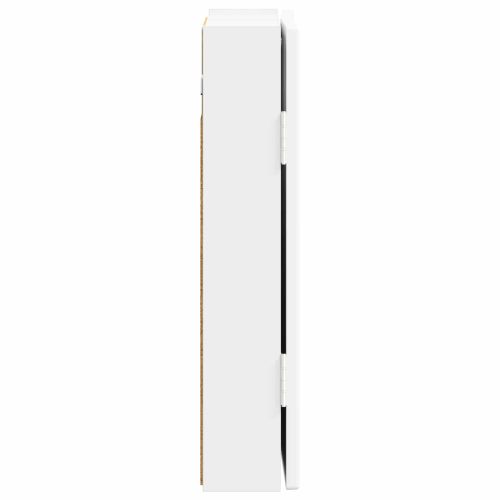 Кабинет за дартборд ARNHEM Бял гланц 52,5 x 10,5 x 53,5 см