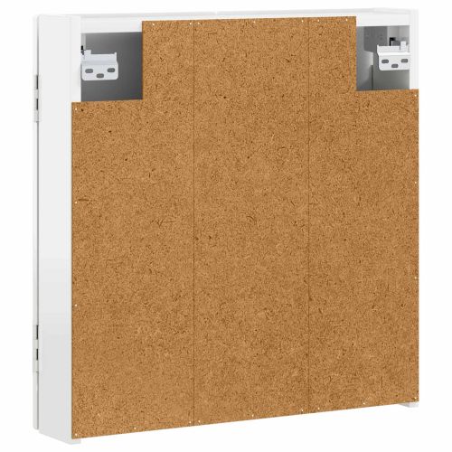 Кабинет за дартборд ARNHEM Бял гланц 52,5 x 10,5 x 53,5 см