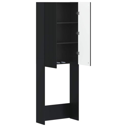 Тоалетна Шкаф ARNHEM Черно 66 x 25,5 x 190 см
