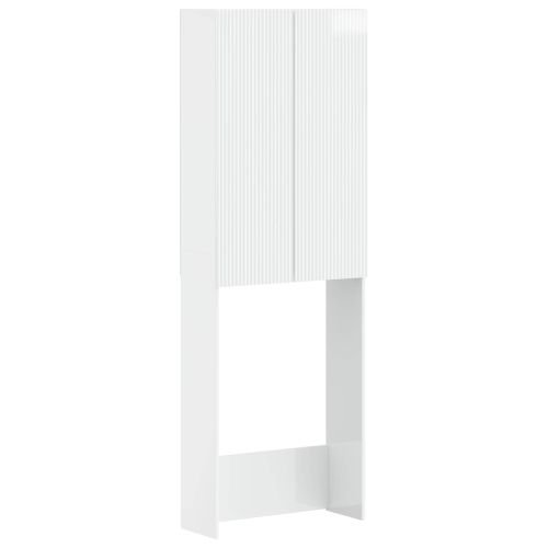 Тоалетна Шкаф ARNHEM Бял гланц 66 x 25,5 x 190 см