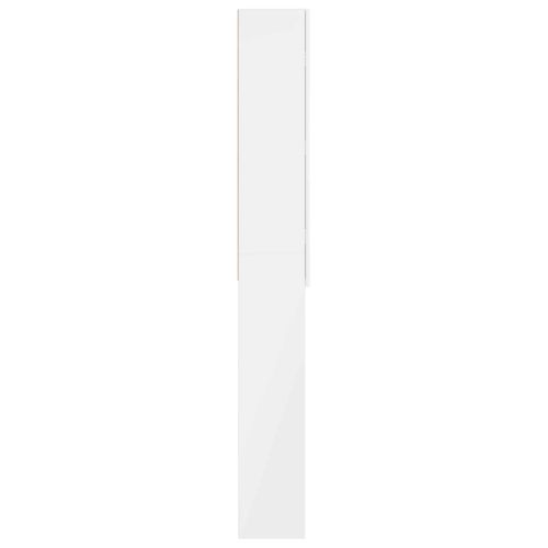 Тоалетна Шкаф ARNHEM Бял гланц 66 x 25,5 x 190 см