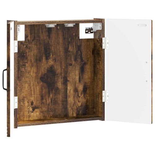 Кабинет за дартборд HAARLEM Опушен дъб 52,5 x 10,5 x 53,5 см