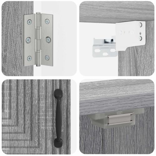 Кабинет за дартборд HAARLEM Сив Сонома 52,5 x 10,5 x 53,5 см