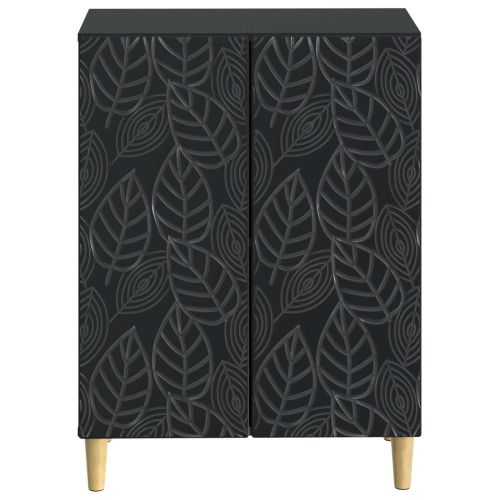Шкаф за баня DELFT Черно 59,5 x 31 x 80 см Инженерна дървесина