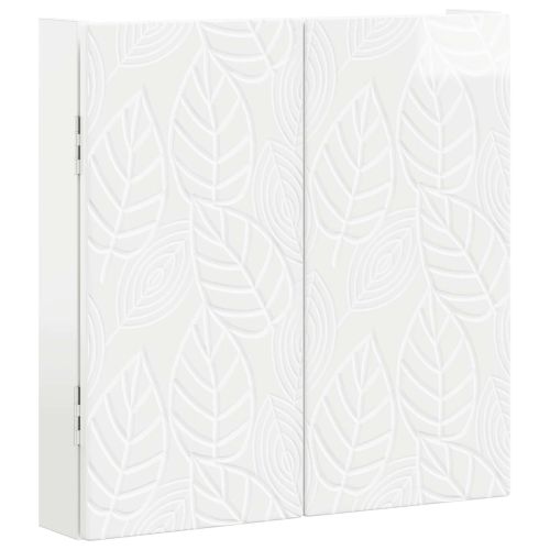 Кабинет за дартборд DELFT Бял гланц 52,5 x 10,5 x 53,5 см