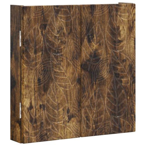 Кабинет за дартборд DELFT Опушен дъб 52,5 x 10,5 x 53,5 см
