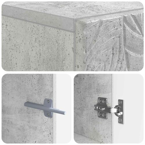 Тоалетна Шкаф DELFT Бетонно сиво 66 x 25,5 x 190 см