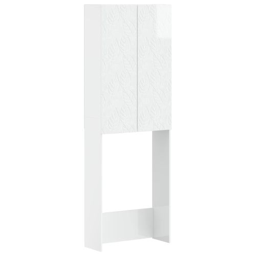 Тоалетна Шкаф DELFT Бял гланц 66 x 25,5 x 190 см