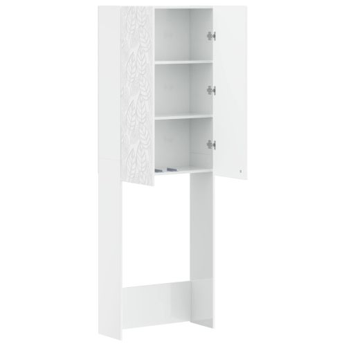 Тоалетна Шкаф DELFT Бял гланц 66 x 25,5 x 190 см