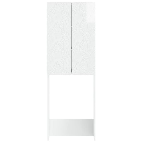 Тоалетна Шкаф DELFT Бял гланц 66 x 25,5 x 190 см