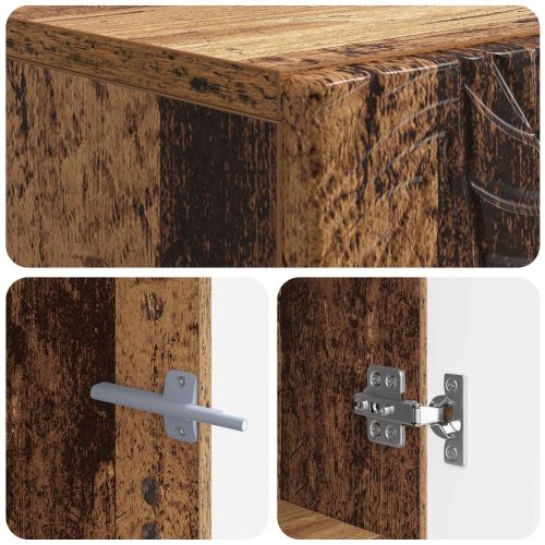 Тоалетна Шкаф DELFT Старо дърво 66 x 25,5 x 190 см