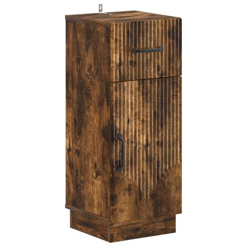 Шкаф за баня HOORN Опушен дъб 30 x 31 x 77 см